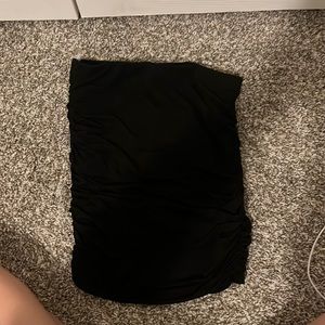 Black stretchy miniskirt